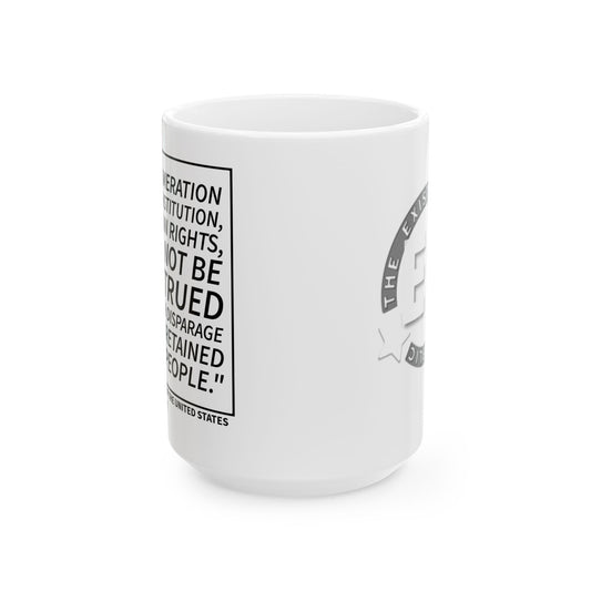 Freedom of Speech Ceramic Mug – Quote & Seal Patriotic Coffee Cup (11oz/15oz)