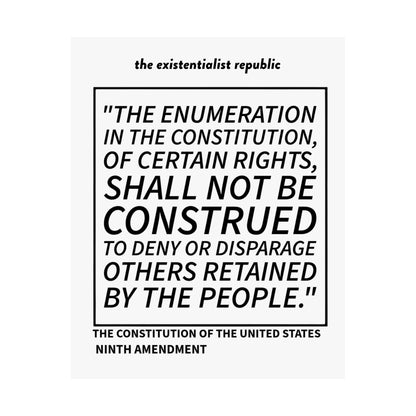 Ninth Amendment matte poster, view 2