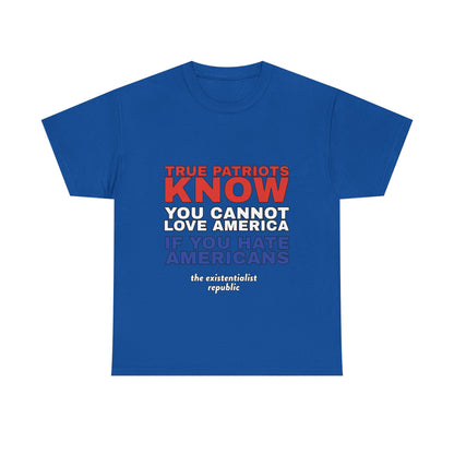 You Cannot Love America If You Hate Americans T-shirt, view 4