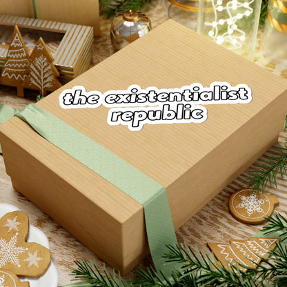 The Existentialist Republic kiss-cut sticker, view 9