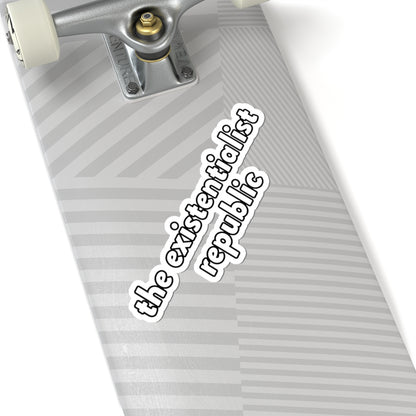 The Existentialist Republic kiss-cut sticker, view 8