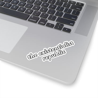 The Existentialist Republic kiss-cut sticker, view 4