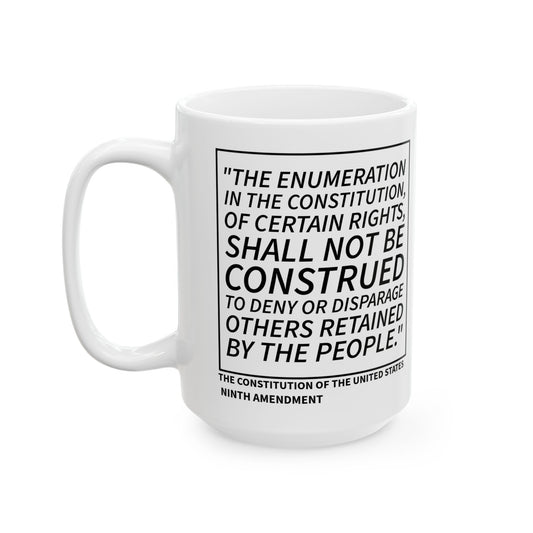 Freedom of Speech Ceramic Mug – Quote & Seal Patriotic Coffee Cup (11oz/15oz)