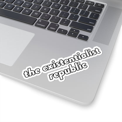 The Existentialist Republic kiss-cut sticker, view 6